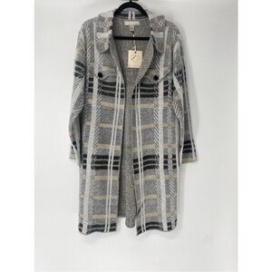 Gray Open Front Sweater (warm!)